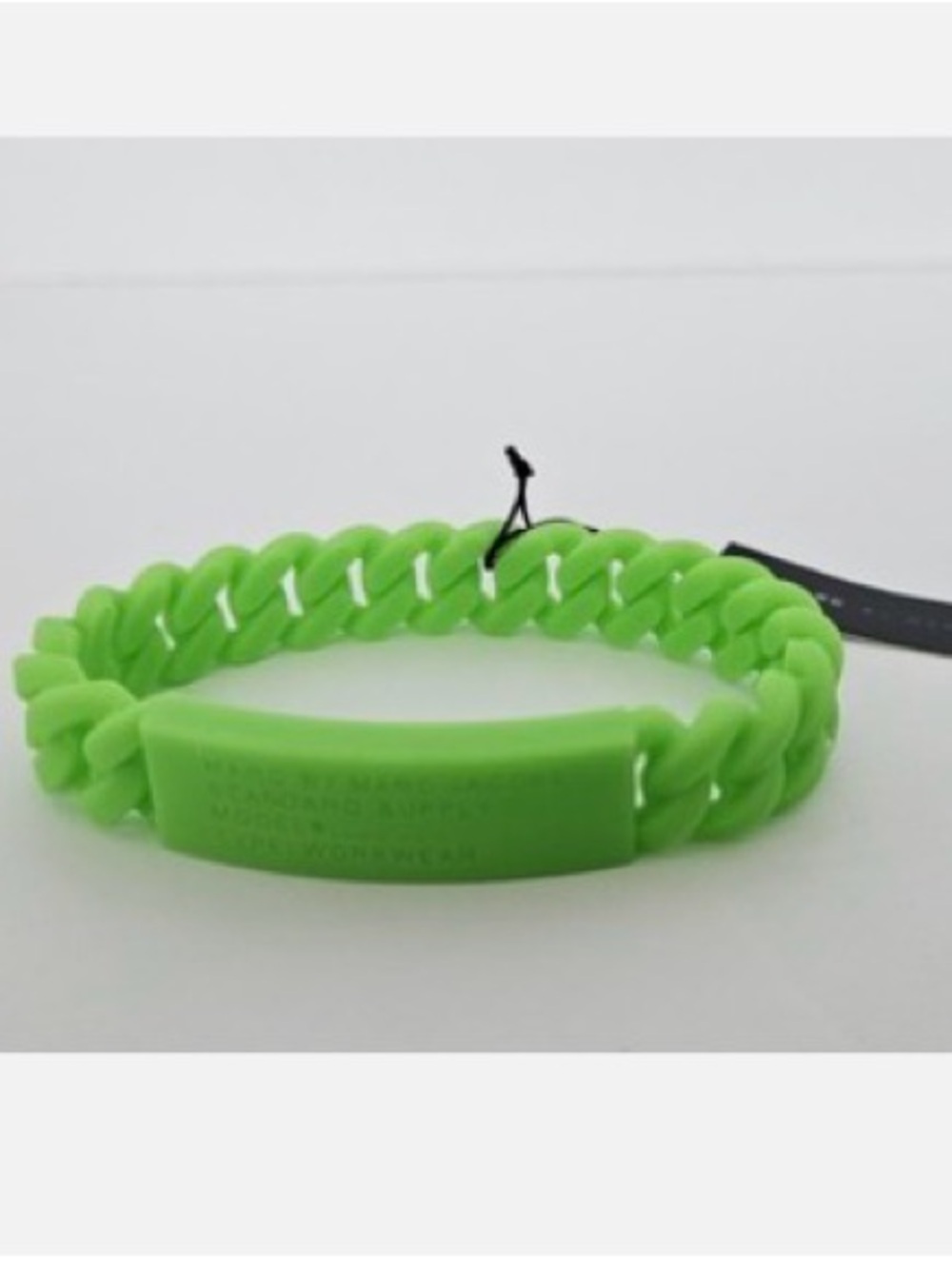 Marc By Marc Jacob’s Neonate Green Silicone Link Bracelet - Unbranded